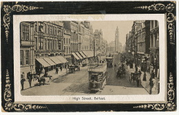 Belfast High Street Tram Embossed - Antrim