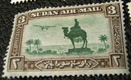 Sudan 1931 Air Mail Statue Of General Gordon 3m - Mint - Sudan (...-1951)