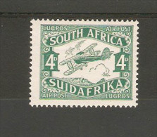 SOUTH AFRICA 1929 AIR 4d SG 40 LIGHTLY MOUNTED MINT Cat £6 - Ungebraucht