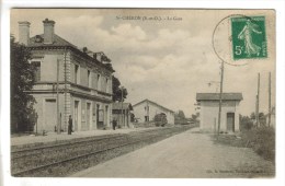 CPA SAINT CHERON (Essonne) - La Gare - Saint Cheron