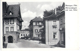 MEININGEN Blick Zur Georgstrasse Hotel Sächsischer Hof Henneberger Haus 2.9.1940 Gelaufen - Meiningen