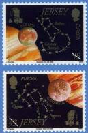 EUROPA - 2009 //  JERSEY // 2 V NEUFS ** (MNH Set)  L'Astronomie. - 2009