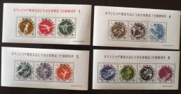 JAPON Olympic Games, Jeux Olympique 1964.  Yvert BF 53/58 SURCHARGE SPECIMEN  ** MNH. - Ete 1964: Tokyo