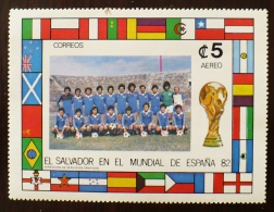 SALVADOR Football Coupe Du Monde 1982.  El Salvador En El Mundial De Espana 82 ** MNH. 1 Valeur Grand Format - 1982 – Espagne