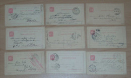 Portugal 1887-93  9 Stationery Card 20R Luis I To France And Germany - Lettres & Documents