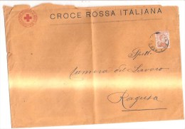 76454) Lettera Con 20 C.michetti Da Roma A Ragusa  Il 21-8-1924 - Marcophilie (Avions)