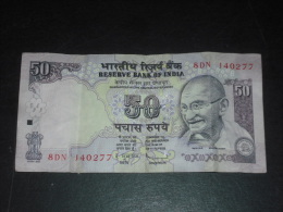 INDE INDIA - BILLET 50 ROUPIES RUPEES - MAHATMA GANDHI 2010 - - Inde