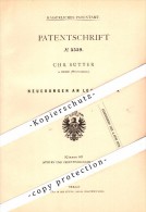 Original Patent - Christian Sutter In Horb Am Neckar , 1878 , Lohmühle , Mühle , Windmühle , Müller !!! - Horb