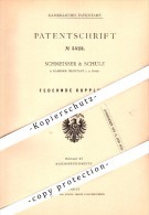 Original Patent - Schmeisser & Schulz In Bahnhof Neustadt A.d. Dosse , 1878 , Federnde Kupplung , Maschinenbau !!! - Neustadt (Dosse)