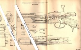 Original Patent - Österreichische Waffenfabrik In Steyr , 1878 , Repetier-Gewehr !!! - Steyr