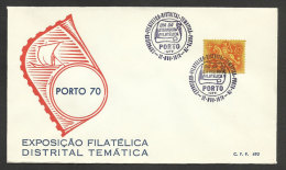 Portugal Cachet Commémoratif  Expo Philatelique 1970 Porto Event Postmark Philatelic Expo - Postal Logo & Postmarks