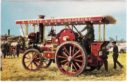 STEAMTRACTOR:  Garrett Showman´s Tractor No. 33987, Built 1920 - Used In A Sawmill In Cornwall Untill 1951 - (England) - Tracteurs