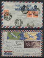 EGYPT, 3 COVERS TO SWITZERLAND, ALL FLOWN - Briefe U. Dokumente