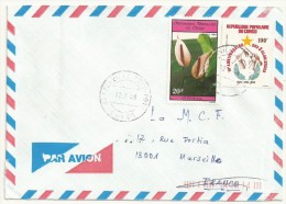 CONGO BELLE ENVELOPPE PAR AVION  AVEC 2 TP - Used