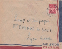 Yvert  FM 12 Sur Lettre 24/11/1952 AGADEZ Niger - Cartas & Documentos