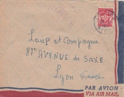 Yvert  FM 12 Sur Lettre 24/11/1952 AGADEZ Niger - Briefe U. Dokumente