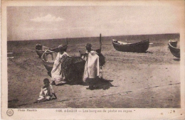 AGADIR 1186 LES BARQUES DE PECHE AU REPOS - Agadir