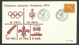 Portugal Cachet Commémoratif  Expo Philatelique Lisbonne 1971 Event Postmark Philatelic Expo Lisbon - Postal Logo & Postmarks