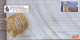 Romania - Stationery Cover 2015 Unused - Archaeology - Dacian Royal Gold Bracelet From Sarmizegetusa Regia - Archeologie