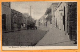 St Thomas VI Of USA Main Street 1910 Postard - Virgin Islands, US