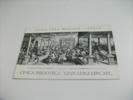 CIVICA BIBLIOTECA GIAN LUIGI LERCARI IL RATTO DELLE SABINE DI LUCA CAMBIASO SALONE  CIVICA VILLA IMPERIALE GENOVA - Bibliothèques