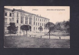 AK Zwickau Albert Platz Mit Realgymnasium ( G. M. B; H. ) - Zwickau