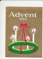 Denemarken Kerstvignet Cat AFA Julemaerker Norden Advent-Dansk Jaar 1969**  Cat 5.00 DKK - Emissions Locales