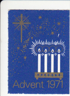 Denemarken Kerstvignet Cat AFA Julemaerker Norden Advent-Dansk Jaar 1971 **  Cat 3.00 DKK - Ortsausgaben