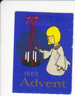 Denemarken Kerstvignet Cat AFA Julemaerker Norden Advent-Dansk Jaar 1965 * Cat 5.00 DKK - Emissioni Locali