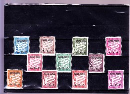 CONGO : Y&T : TT1* à 11* - Unused Stamps