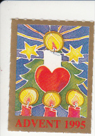 Denemarken Kerstvignet Cat AFA Julemaerker Norden Advent-Dansk Jaar 1995 Cat 3.00 DKK - Local Post Stamps