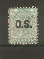 SOUTH AUSTRALIA 1876 1d O.S. Overprint SG 043 Perf 10 LIGHTLY MOUNTED MINT Cat £28 - Nuovi