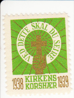 Denemarken Kerstvignet Cat AFA Julemaerker Norden Kirkens Korshaer Jaar 1938/39 ** Cat. 3.00 DKK - Local Post Stamps