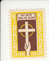 Denemarken Kerstvignet Cat AFA Julemaerker Norden Kirkens Korshaer Jaar 1949/50** Cat. 3.00 DKK - Emisiones Locales