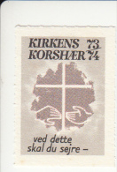 Denemarken Kerstvignet Cat AFA Julemaerker Norden Kirkens Korshaer Jaar 1973/74** Cat. 3.00 DKK - Emisiones Locales