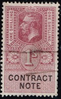 Great Britain - Contract Note - 1 Shilling - Used - Revenue Stamps