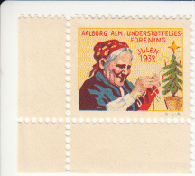Denemarken Kerstvignet Cat AFA Julemaerker Aalborg Alm.Underst. Jaar 1932** Cat.135.00 DKK - Local Post Stamps