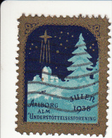 Denemarken Kerstvignet Cat AFA Julemaerker Aalborg Alm.Underst. Jaar 1938 Gestempeld Cat.15.00 DKK - Local Post Stamps