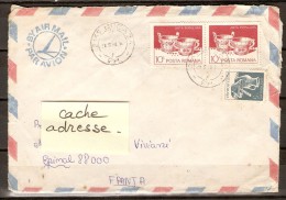 ROUMANIE.  -     Enveloppe  Ayant Voyagé Pour La France.   Thème  :  ART  /  POTERIE. - Lettres & Documents