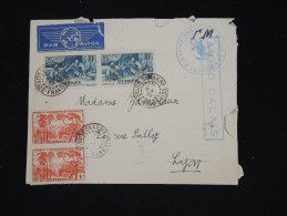 FRANCE - GUINEE - Enveloppe De Conatry Pour Lyon En 1939 Avec Cachet Ancre De L ' Aviso Calais - à Voir - Lot P8607 - Lettres & Documents