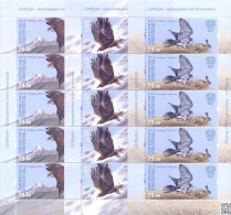 2015. Kyrgyzstan, Birds Of Prey, Salbuurun - Traditional Kyrgyz Hunting,3 Sheetlets, Mint/** - Kirghizistan