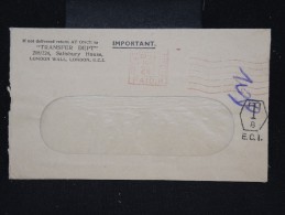 GRANDE BRETAGNE- Enveloppe De Londres - Aff. Mécanique Et Taxée En 1945 - à Voir - Lot P8623 - Frankeermachines (EMA)