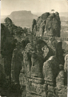 Bastei - S/w Basteibrücke Mit Lilienstein 1 - Bastei (sächs. Schweiz)