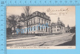 Sherbrooke Quebec ( Eastern Townships Bank Used In 1906 Valentines Series) Post Card Postcard 2 Scans - Sherbrooke