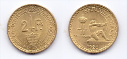 Monaco 2 Francs 1926 - 1922-1949 Luigi II