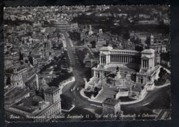 N1060 ROMA (  Rome, Italy )  Monumento A VITTORIO EMANUELE - TARGA STORIA POSTALE "QUARTIERI.." - NICE TIMBRE - Altare Della Patria