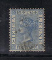 W321 - SIERRA LEONE 1876 , 4 Penny Dent 14 Fil CC : Yvert N 15 - Trinidad Y Tobago