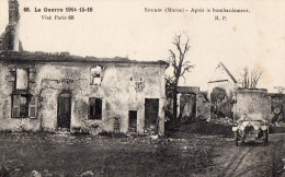 51 SOUAIN  APRES LE BOMBARDEMENT LA GUERRE 1914-15-16  AUTOMOBILE - Souain-Perthes-lès-Hurlus