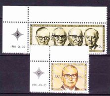 South Africa -1981 - 20th Anniversary Of The Republic - Complete Set - Nuevos