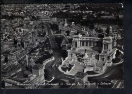 N1100 ROMA ( ROME, ITALY ) Monumento A V. EMANUELE II E COLOSSEO - VEDUTA AEREA, AERIAL VIEW - ED. SAF N. 12 - Altare Della Patria